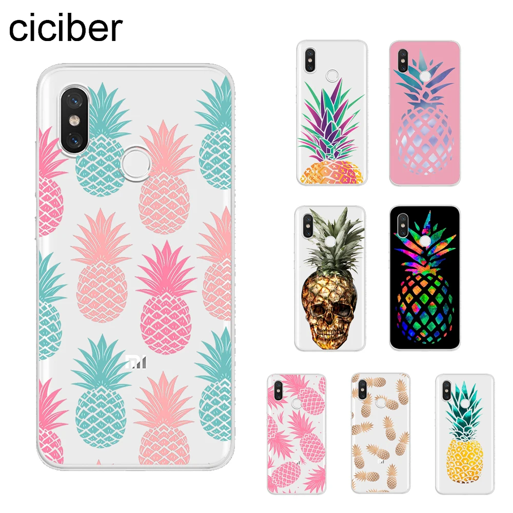 

ciciber Fruit Pineapple For Xiaomi MIX MAX 3 2 1 S Pro MI A2 A1 9 8 6 5 X 5C 5S Plus Lite SE Pocophone F1 Phone Cases Soft TPU