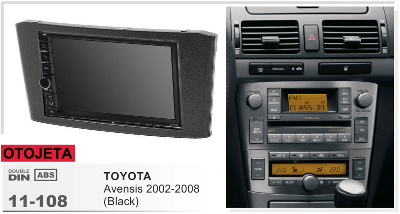 

Navirider Android 8.1 car multimedia player tape recorder (frame+radio series) fit for toyota avensis balck 2002-2008 gps