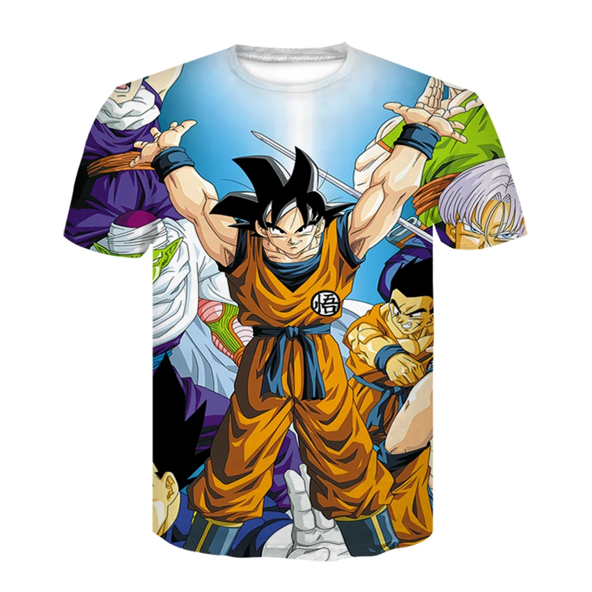 Футболка Dragon Ball DBZ Bulma Super Saiyan vegeta 3D для мужчин и женщин аниме детей Goku Goten Gohan Harajuku