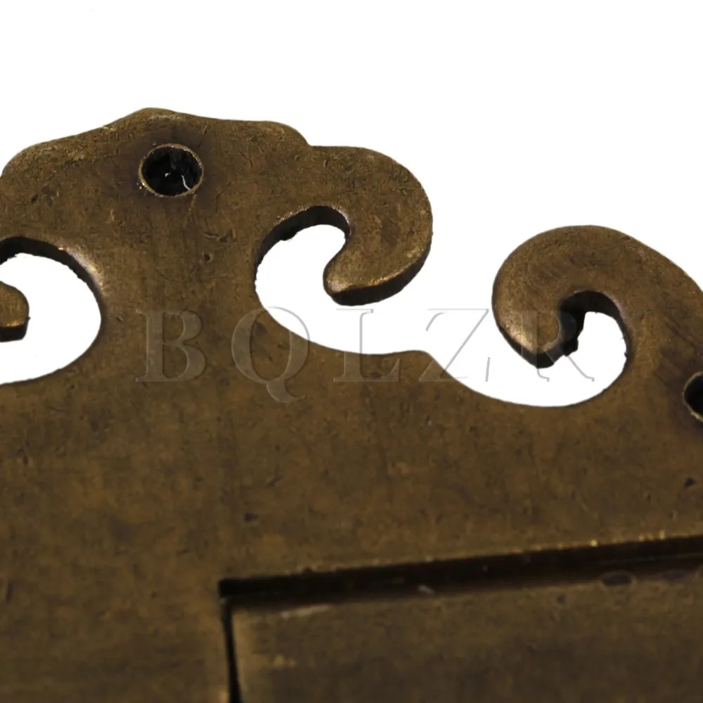 BQLZR 2pcs 40 x 40mm Antique Auspicious Clouds Decorative Bronze Surface Hinges