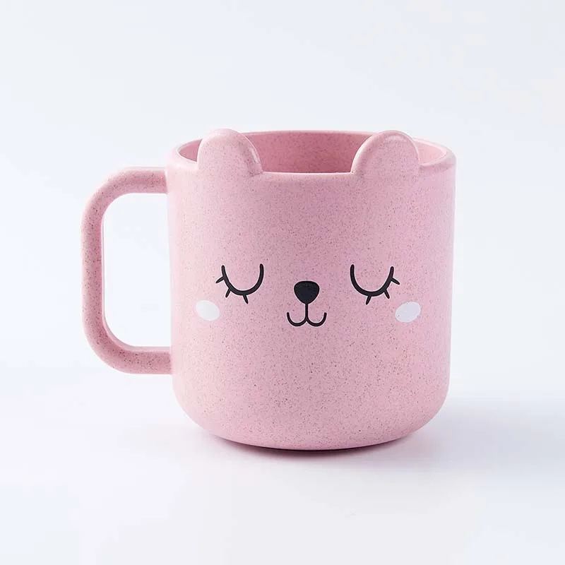 Милая чашка с рисунком кота, чашка с ручкой, молоко, кофе, пшеничная ...
