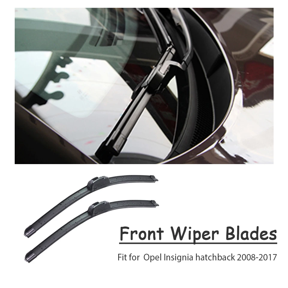 BOOMBLOCK 2PCS High Quality Front Windshield Wiper Blades For Opel Insignia 1th I-2008 Accessories