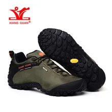 XIANGGUAN Man Hiking Shoes Men Athletic Trekking Boots Army Green Zapatillas Sports Climbing Hike Shoe Outdoor Walking Sneakers