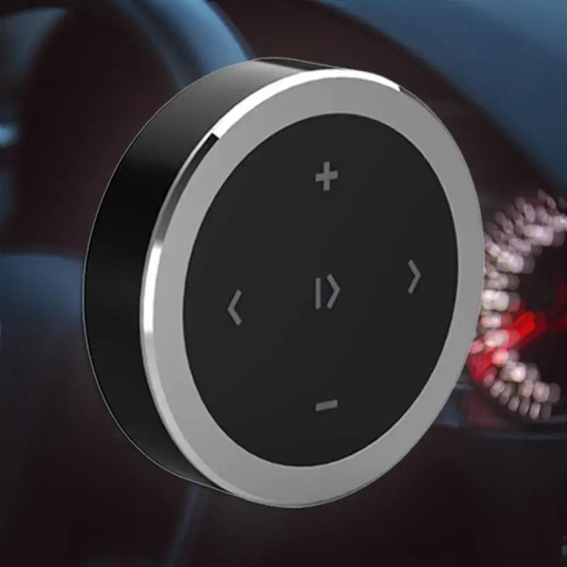 Беспроводной Bluetooth Media Кнопка пульт дистанционного управления подставки-держатели для портативных устройств руль MP3 музыка аудио плеер 36x8,5 мм