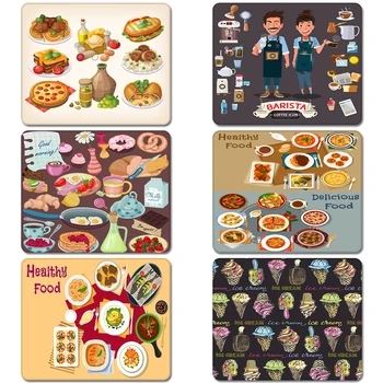 

Hamburgers Ice Cream Foods Nature Rubber Table Mouse Pad Laptop Computer Enclosure Mousepad Mat