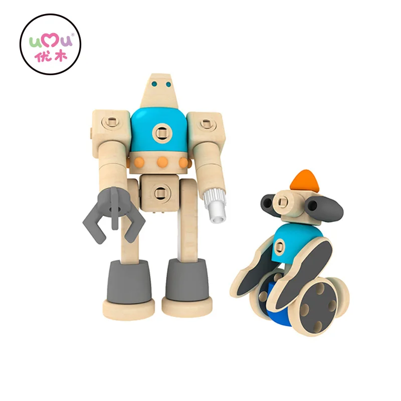 [Umu] DIY Model 3+ Children Creative Wooden Toys For Children Kids Buckle Smart Wooden toys Intellectual Education Toys