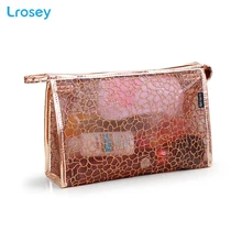 Shining Lace Makeup Organizers New transparent waterproof wash bag ladies PVC Cosmetic storage bags handbag travel cosmetic bag