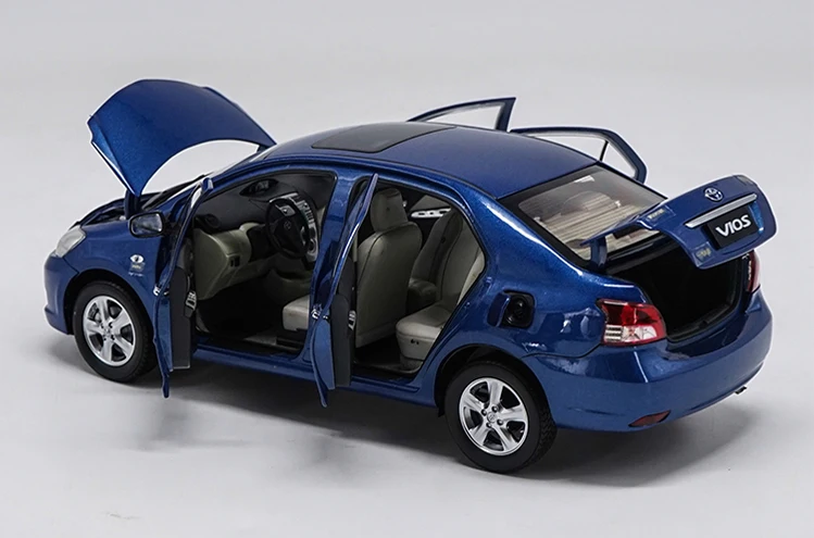 1:18 Toyota Vios 2008 литая под давлением модель автомобиля игрушка дверь может быть открывается для детей подарки на день рождения Коллекция игрушек