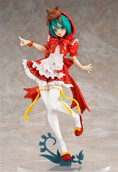 2015 New Hatsune Miku Red Pvc Model Little Red Riding Hood Western Toys Figure Sexy 23cm Toy