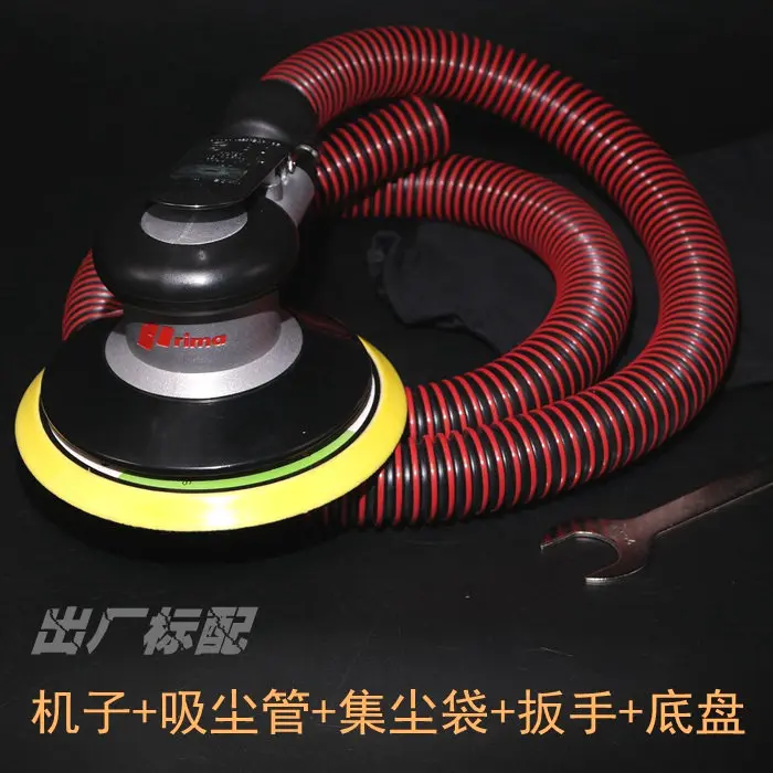 

Pneumatic Sanders PRIMA Air Tools Palm Random Orbital Sander Polisher 6 inch 6 Holes circle round pad Vacuum OSN-60 Vacuumed