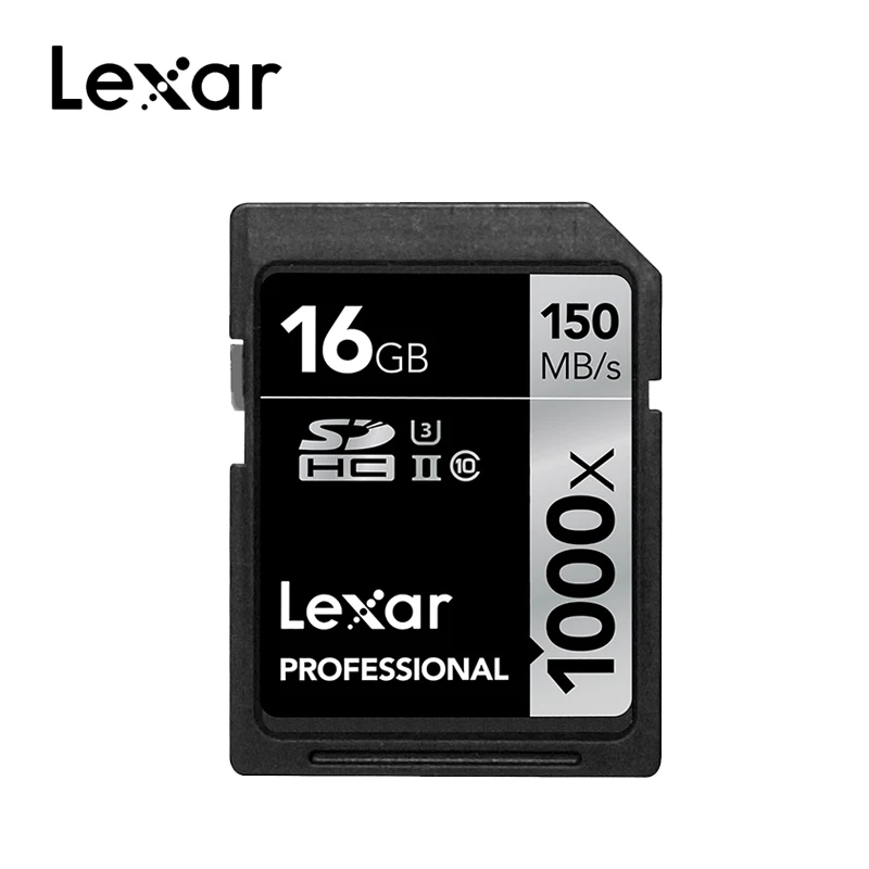 Original Lexar 128GB SD Card 1000x UHS II U3 SDHC SDXC 32GB Memory Card 
