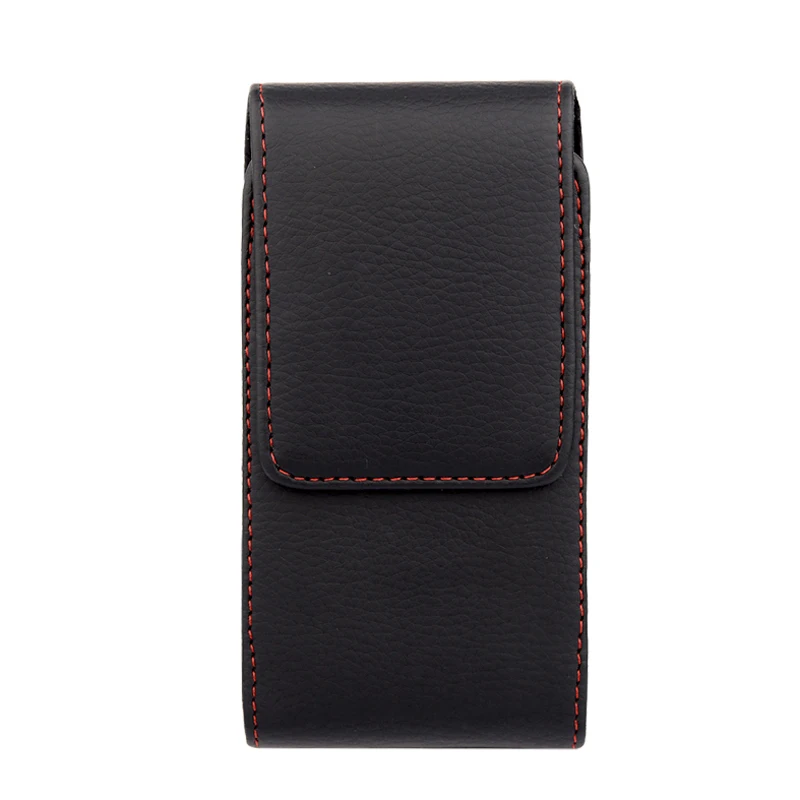 New Red border Top grade Holster Skin Waist hanging Belt Clip Leather Pouch Cover Case For Huawei Honor 5X Glory Play |