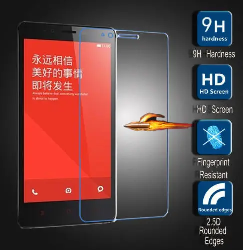 Tempered Glass Screen Protector film for xiaomi Mi4c Mi4i Mi4s mi3 mi4 mi5 RedMi note 3 pro 1s 2 2s 2A 3s 3x  pro mi note max