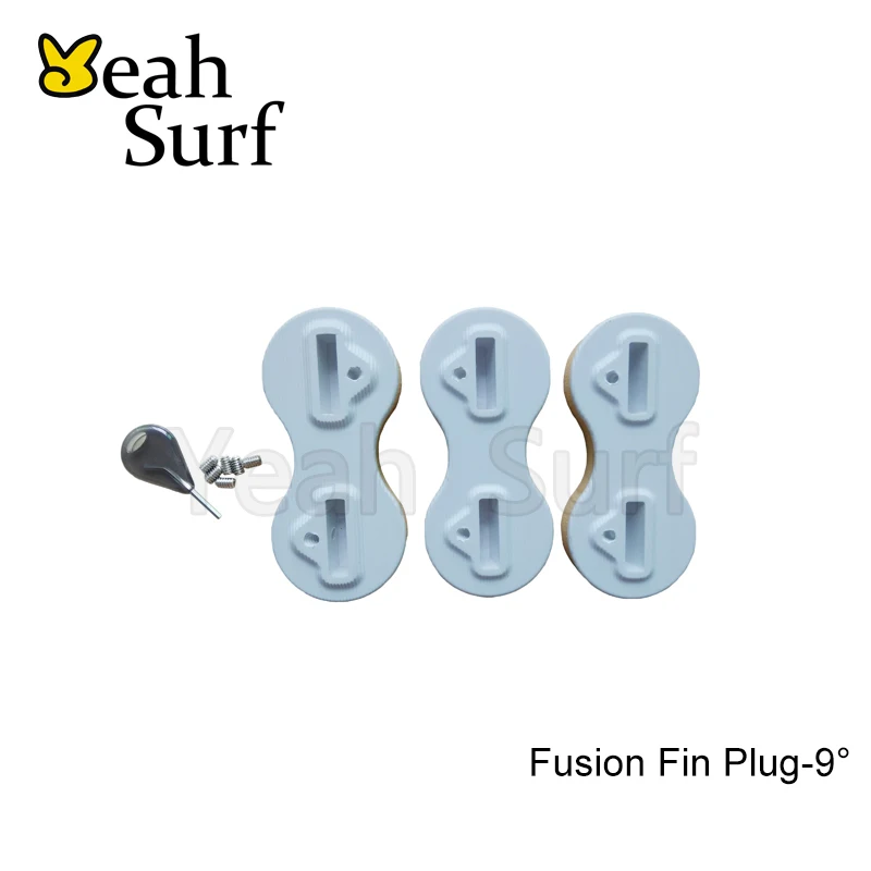 Доска для серфинга Fusion плавник черно белый 9 градусов серфинга|surf fin box|fin plugsfin box |