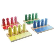 

Wooden Montessori Infant Toys Montessori Color Matching Educational Baby Learning Toys For Kids Juguetes Brinquedos MI2864H
