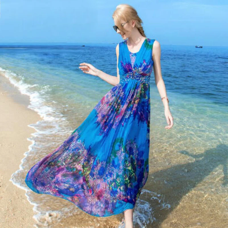 silk beach dress