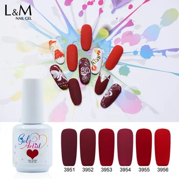 

3 Pcs Kit Brand Gelartist Professional UV Gelpolish Matte Velvet Gel Salon Color Lacquer Style Nail Glue Gel Long Lasting