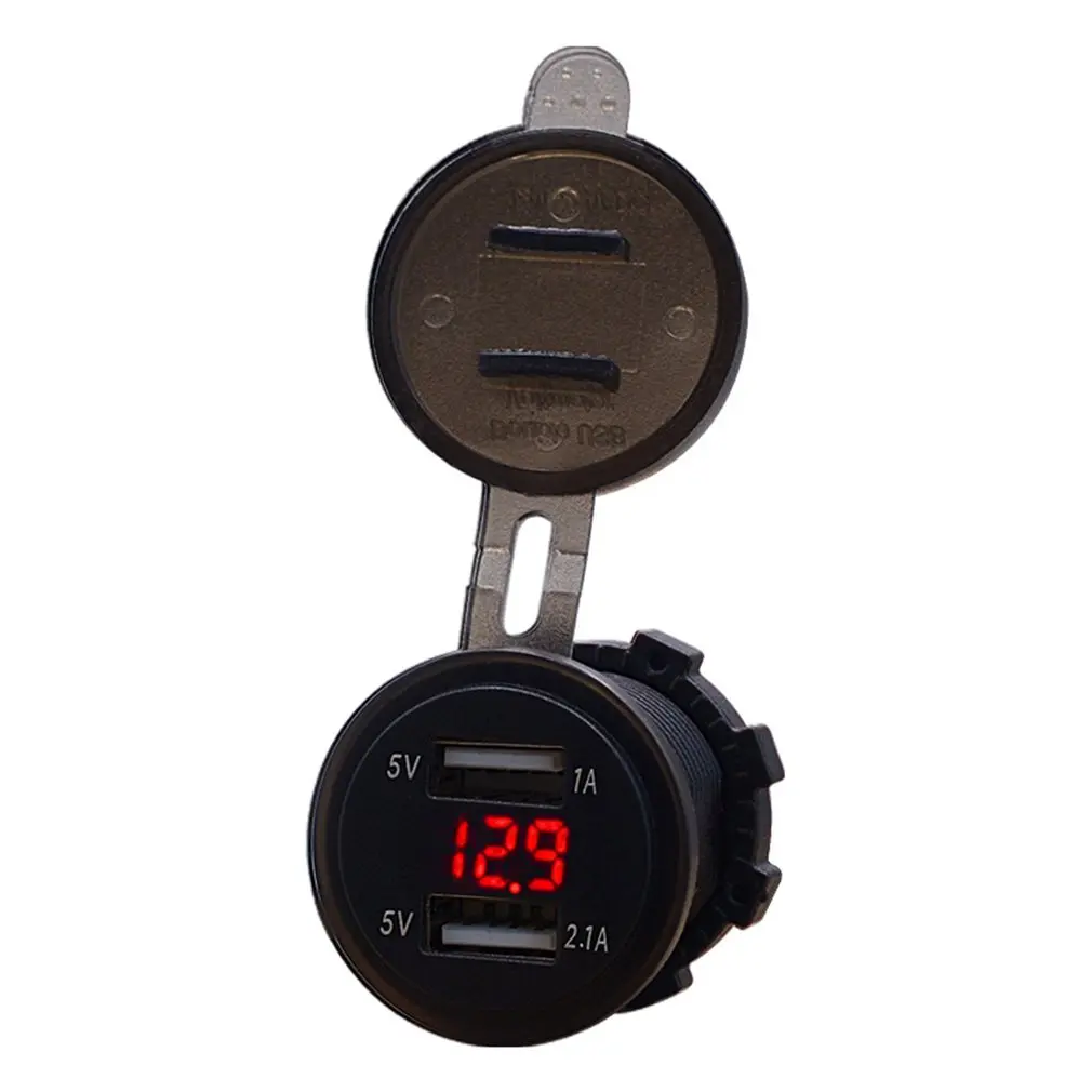 

Universal Car Charger 3.1A Dual USB Vehicle Phone Charger DC12V-24V Waterproof Charger Power Socket for iPad For iPhone