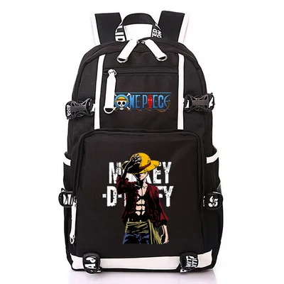 h One piece Luffy Косплей рюкзак мультяшный повседневный рюкзак для подростков мужчин и женщин Дорожная сумка для ноутбука школьные сумки для студентов Mochila - Цвет: h