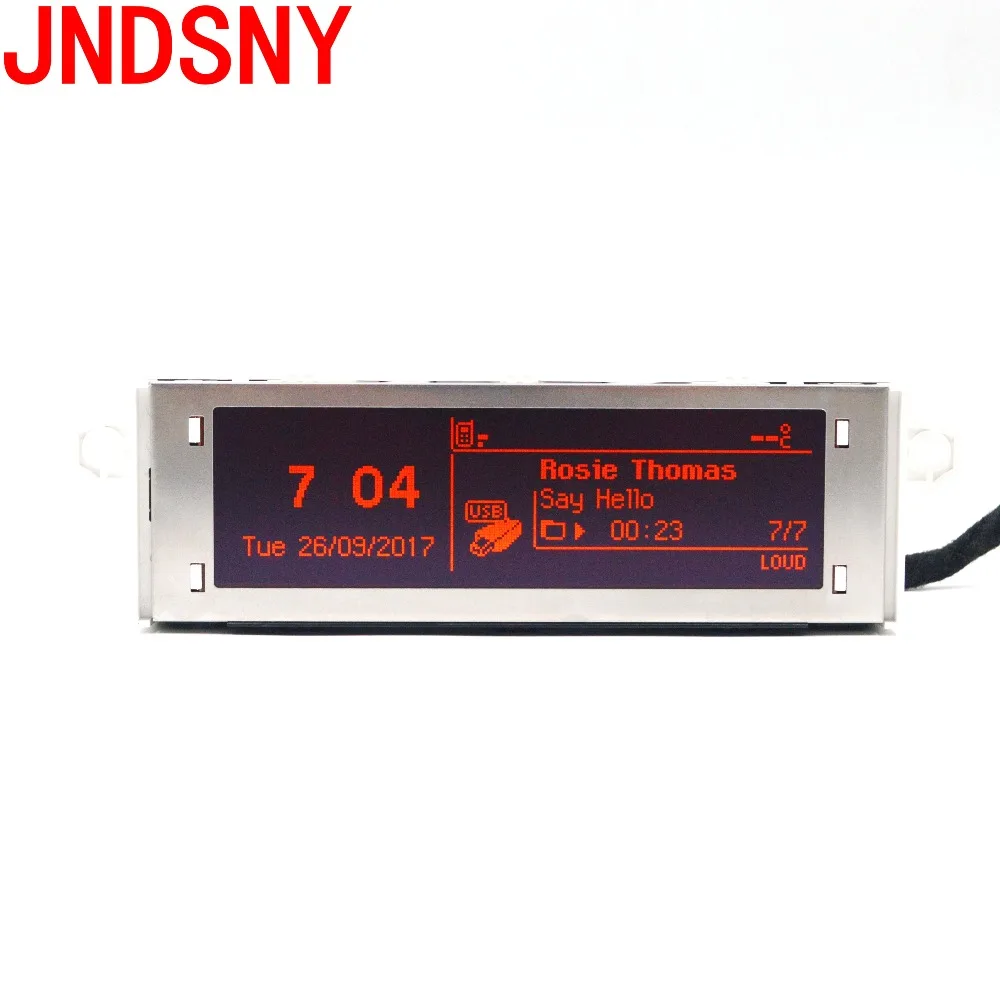 JNDSNY красный экран с поддержкой USB и Bluetooth монитор 12 контактный для Peugeot 307 207 408 citroen