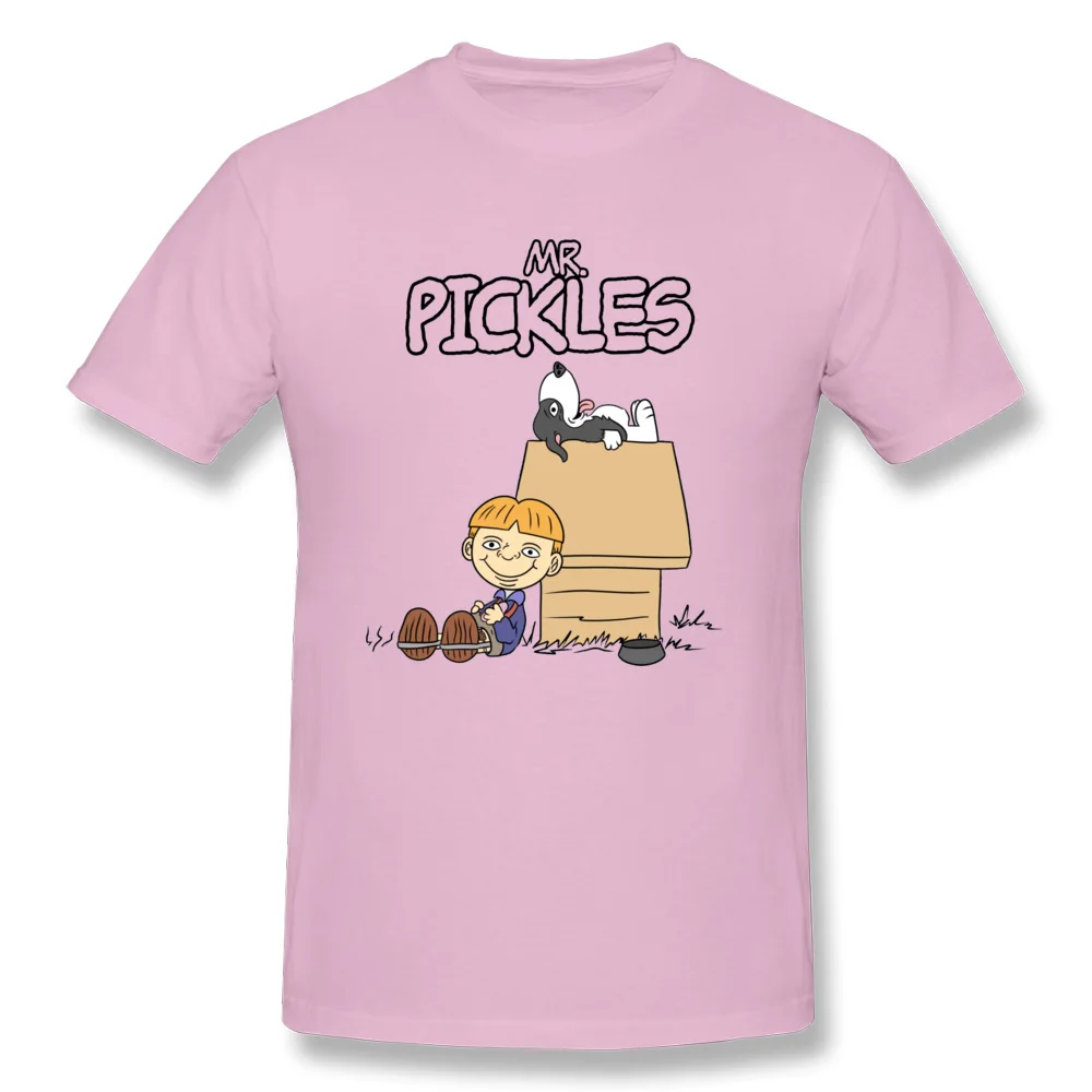 Company Men Tops T Shirt Mr Pickles 21397 Hip hop Top T-shirts 100% Cotton Short Sleeve Custom Tee-Shirts O-Neck Mr Pickles 21397 pink