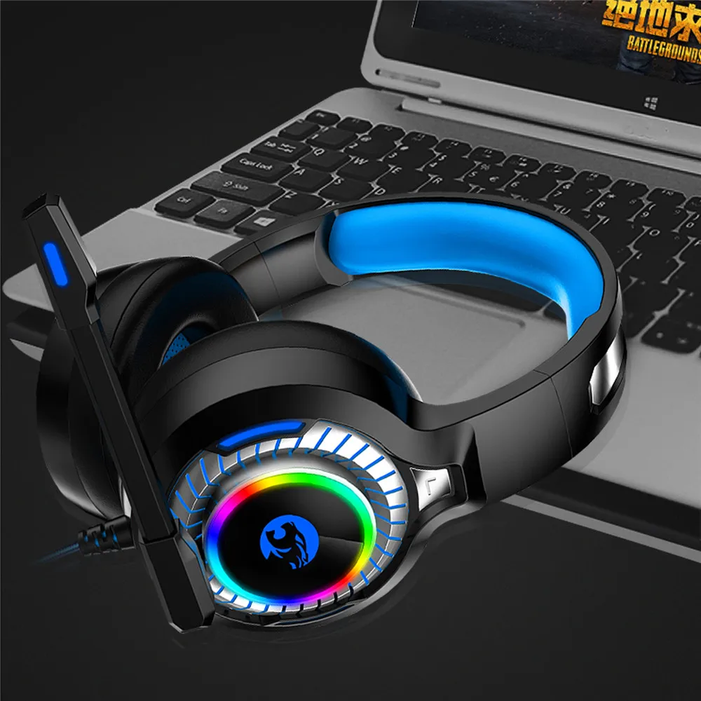 ASKMEER A60 PS4 Gaming Headset casque PC Stereo Game Earphone Headphones with Microphone RGB LED Light for Xbox One Computer Gamer (12)