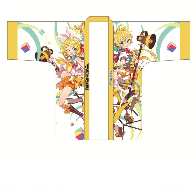 

Hatsune Miku Kagamine Rin Len Snow Miku Live 2019 Cloak Haori Cosplay Costume Japanese Men Women Kimono Yukata Party Dress