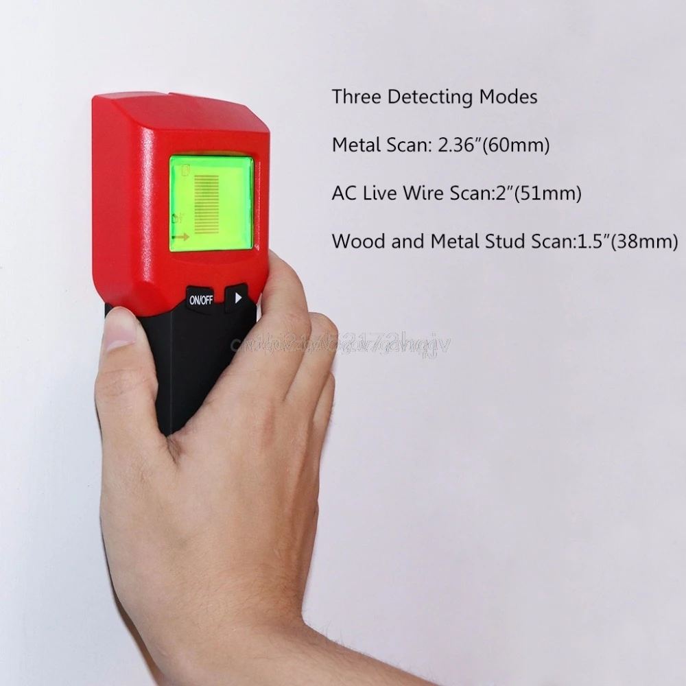 

Wall Stud Metal Detector Stud Finder with Large LCD Digital Wood Studs Search and Cable AC Live Wire Scanner Warning O24