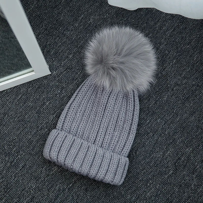 Зимние теплые шапки для женщин, Skullies Beanies, Pom Beanies, шапки, толстые вязаные мягкие Меховые шапки с помпоном, женские уличные повседневные Шапки