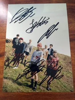 

hand Signed Bangtan Boys autographed Face Yourself group photo 5*7 free shipping K-POP 102018BB