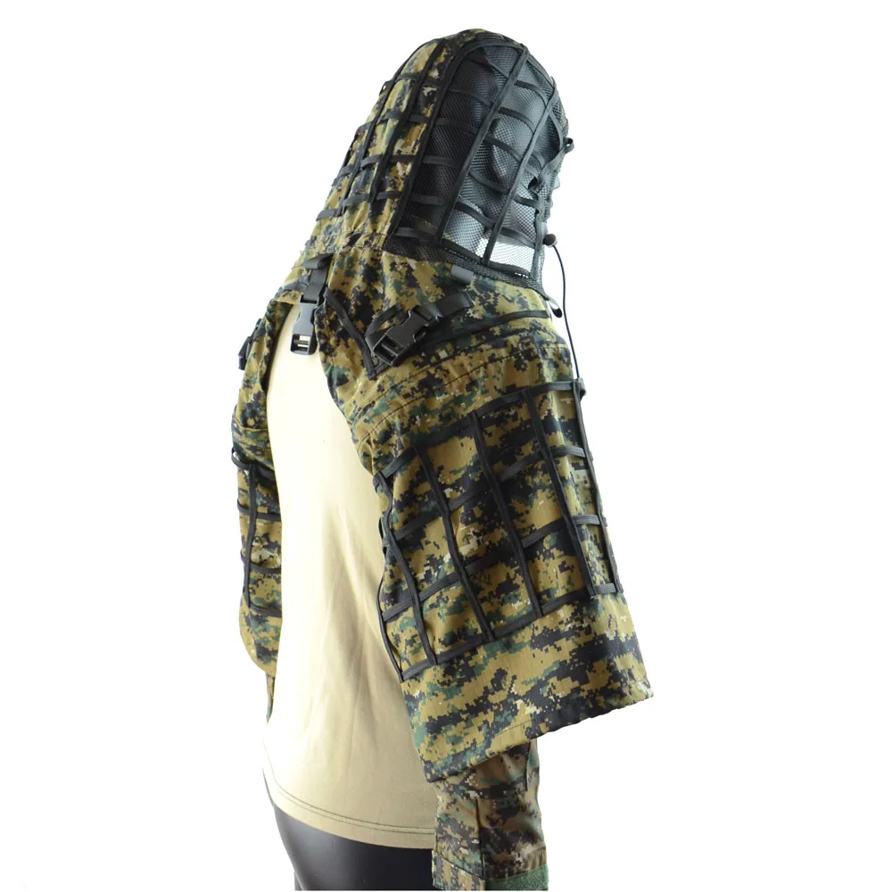 ROCOTACTICAL Ghillie костюм основа из ткани Рипстоп камуфляж тактическая верхняя одежда для снайпера гадюка капоты сp MultiCam/Лесной