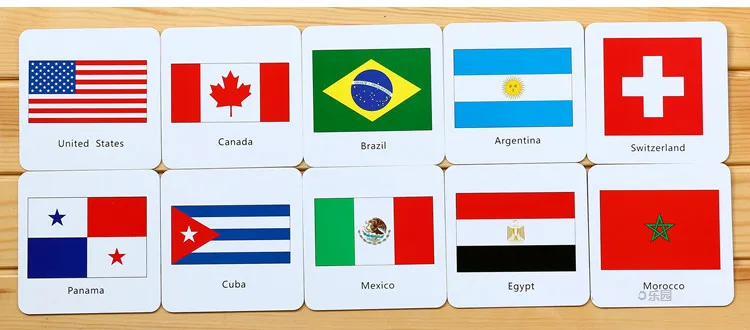 Iluminação do Bebê Cedo Brinquedos Educativos Cartão Cognitivo Bandeira Nacional 3d Cartões Montessori Materiais Inglês Jogos Adultos Crianças Mod. 268929 10 Computers & Electronics