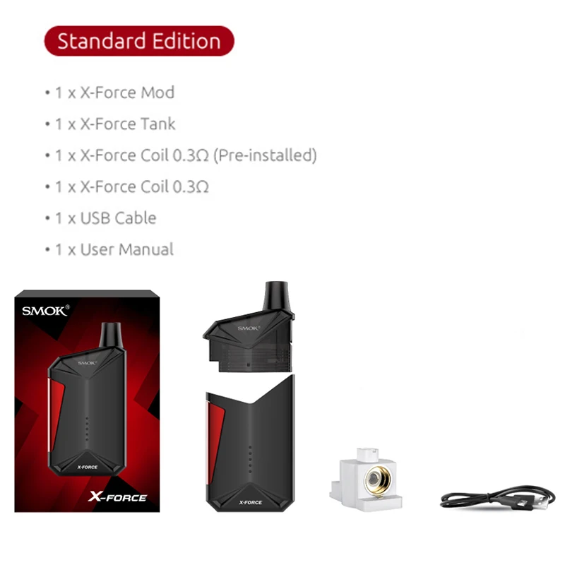 Vape SMOK X Force Kit Vaporizador с аккумулятором 2000 мАч электронная сигарета VS ручка 22cigarro