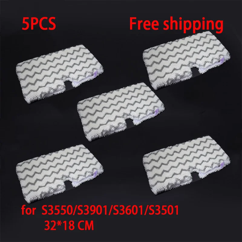 

5PCS Washable Microfiber Steam Mop with Steam Cleaner Parts for Shark S3550/S3901/S3601/S3501 Series mop pads