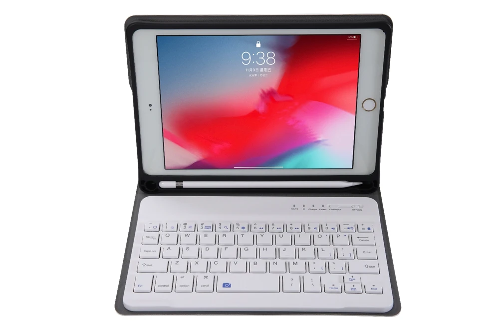 Для Apple iPad mini 5 A2124 A2125 A2126 A2133 Bluetooth клавиатура чехол из искусственной кожи съемная подставка планшет защитный чехол