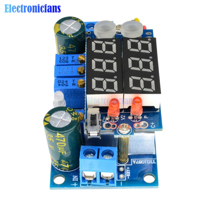 DC-DC понижающий CC/CV модуль зарядки двойной светодиодный дисплей 5A MPPT контроллер солнечной панели