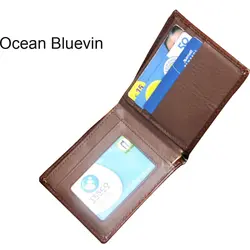 Океан BLUEVIN для Для мужчин кошельки небольшой бумажник для Для мужчин деньги кошелек сумка на молнии Короткие Для мужчин кошелек держатель