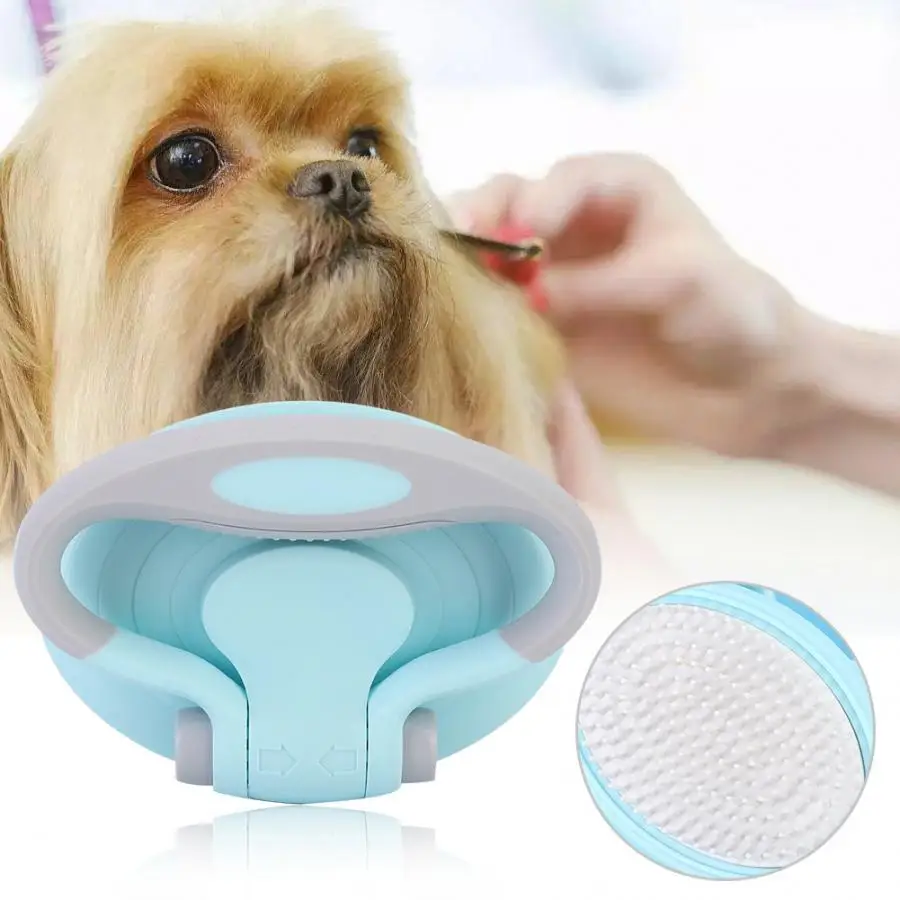 Pet Dog Cat Bath Brush Comb Plastic Pet Grooming Hair Removal Shedding Cleaning Brush Dog Cat Massage Combs