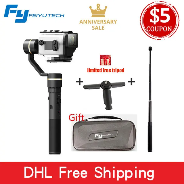 

Feiyutech Feiyu G5GS 3-Axis Action Camera Gimbal Handheld Brushless Splashproof Stabilizer for Sony AS50 AS50R Sony X3000 X3000R