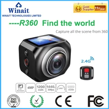Freeshipping 2017 R360 видеокамера 30 М водонепроницаемый wi-fi спорта camera30fps HD 1920*1440 запись петли Поддержка Android и Apple APP