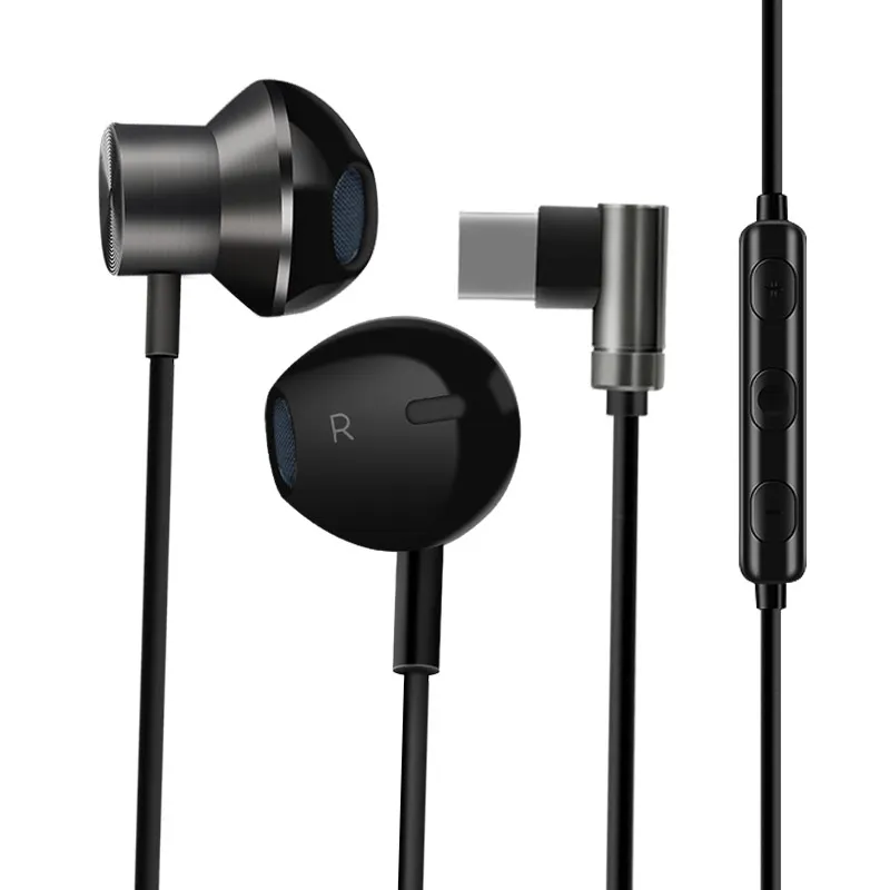 Наушники вкладыши USB Type C для Huawei стереонаушники с микрофоном гарнитура разъемом 3
