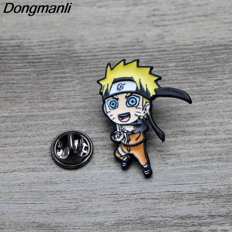 L3229 Uzumaki Naruto эмалированная булавка броши мультфильм креативная металлическая брошь булавки Джинсовая Шляпа значок воротник ювелирные изделия 1 шт