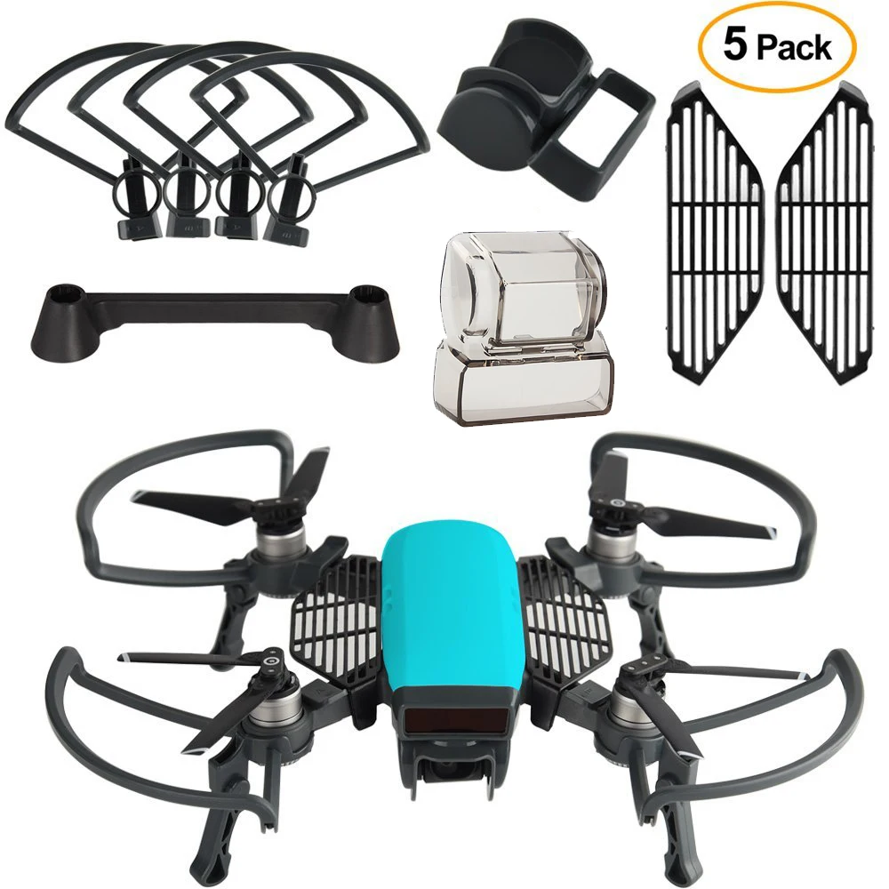 DJI Spark Интимные аксессуары комплект 2 в 1 Пропеллеры гвардии со складной Шасси