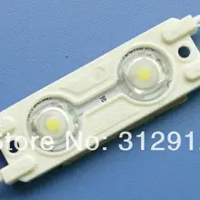 20 шт 5050 SMD светодиодный модуль; высокая яркость; 0,48 Вт; IP65; DC12V; 40-44lm; Размер: 48 мм* 15 мм