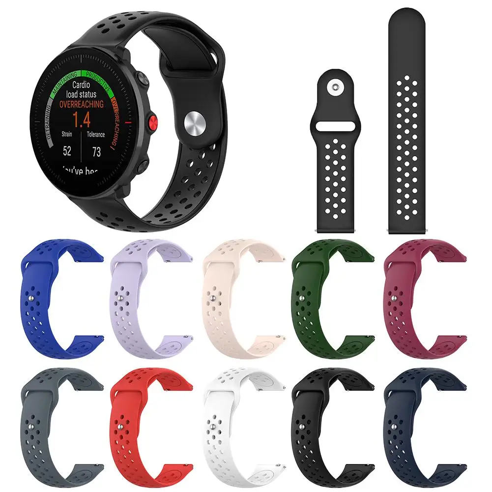 

Men sports smart watch wrist strap Replacement Breathable Soft Silicone Watch Band Wrist Strap For Polar Vantage M Unisex strap