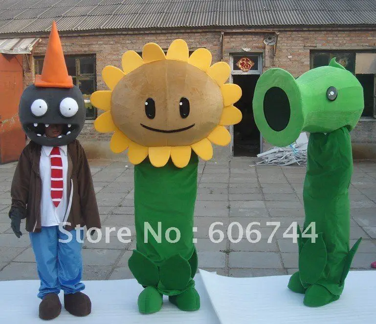 Adult Plants VS Zombie Movie Character Costumes Free