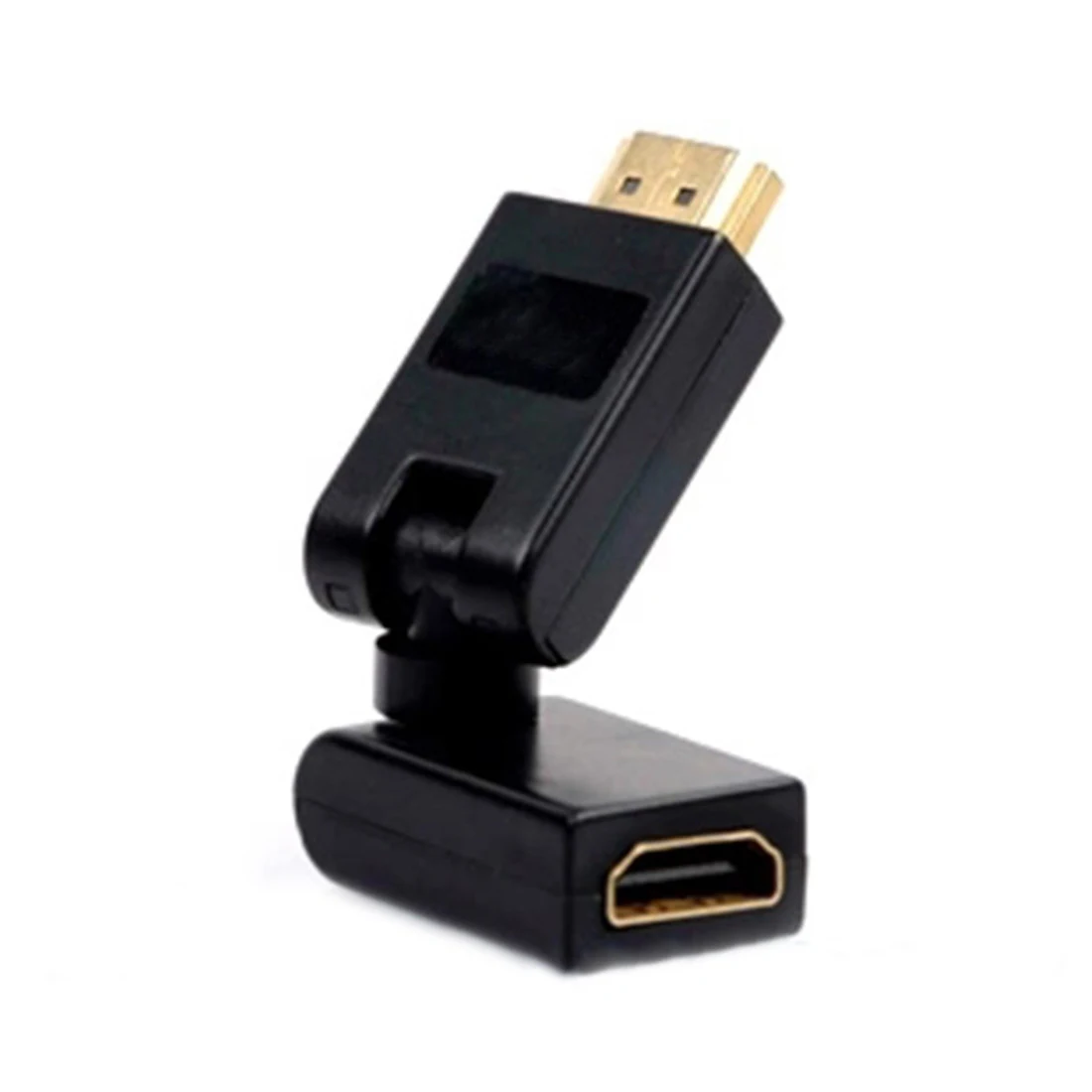 TTKK вращение 360 градусов V1.4 HDMI мужчин и женщин разъем адаптера черный