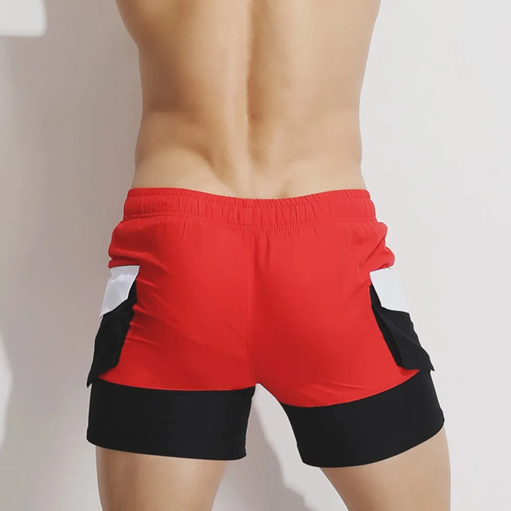 Мужская одежда для плавания; Maillot De Bain; купальные костюмы для мальчиков; Шорты для плавания; мужские плавки с карманами; Banadores