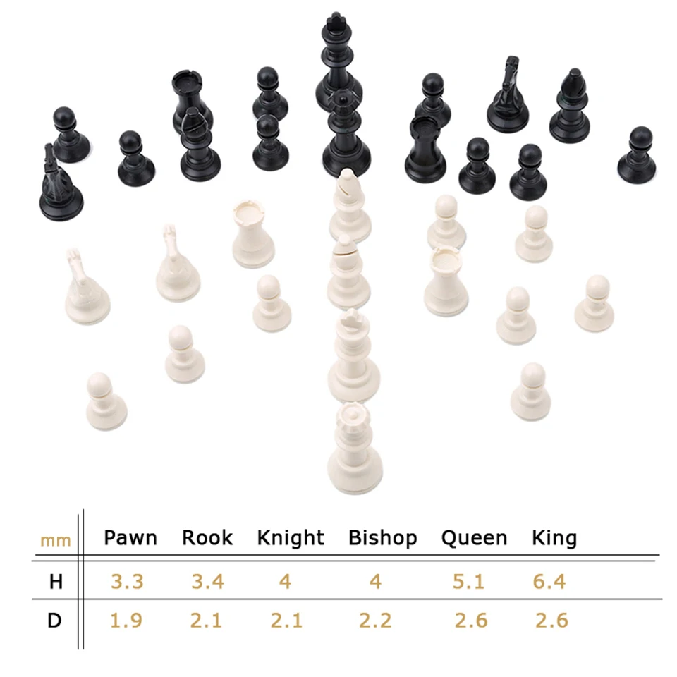 BSTFAMLY King набор пластиковых шахматных фигур 64/75/95 мм удобный светильник для