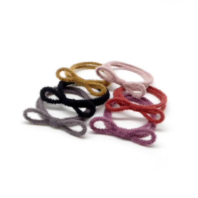 

Clever Elastic Rubber Hair Bands Girls Woollen Bow Ponytail Holders Headband Hair Ropes Hair Rings Headdress Hair Accessories